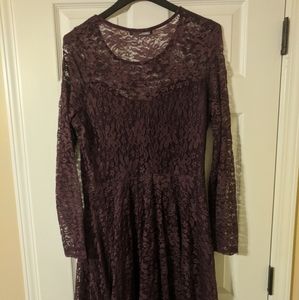 lace Fit and Flare Dress
